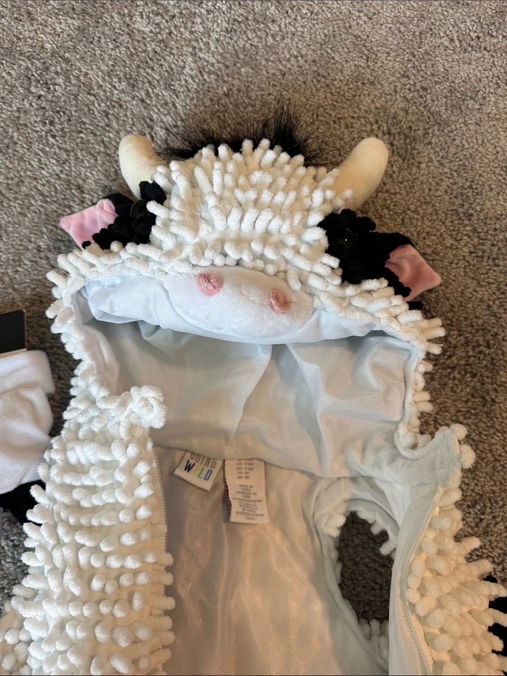 Going Wild Cow Costume with Hoof Mittens